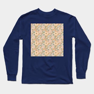 Beige Floral Design for Your Beds Long Sleeve T-Shirt